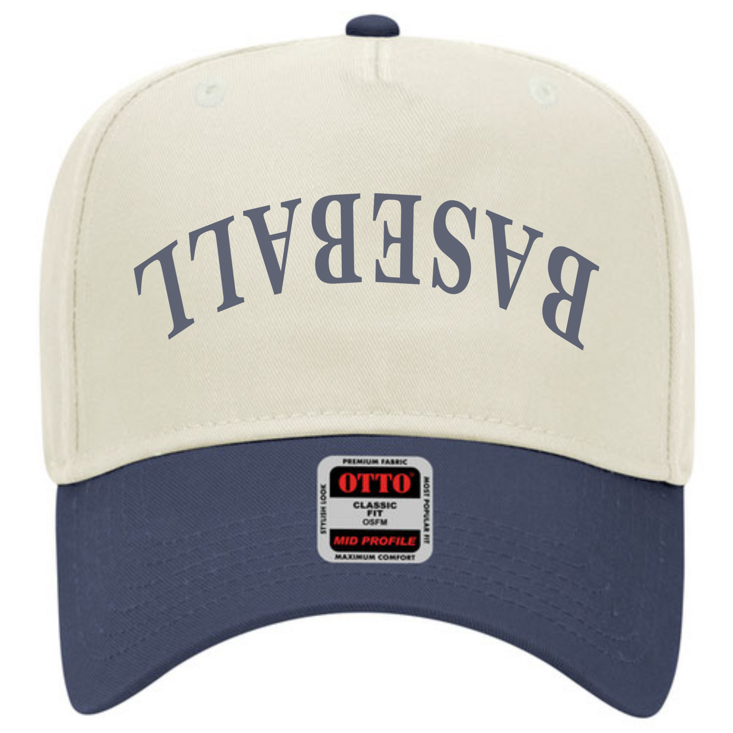 Baseball Upside Down Trucker Hat -- Throwback Style