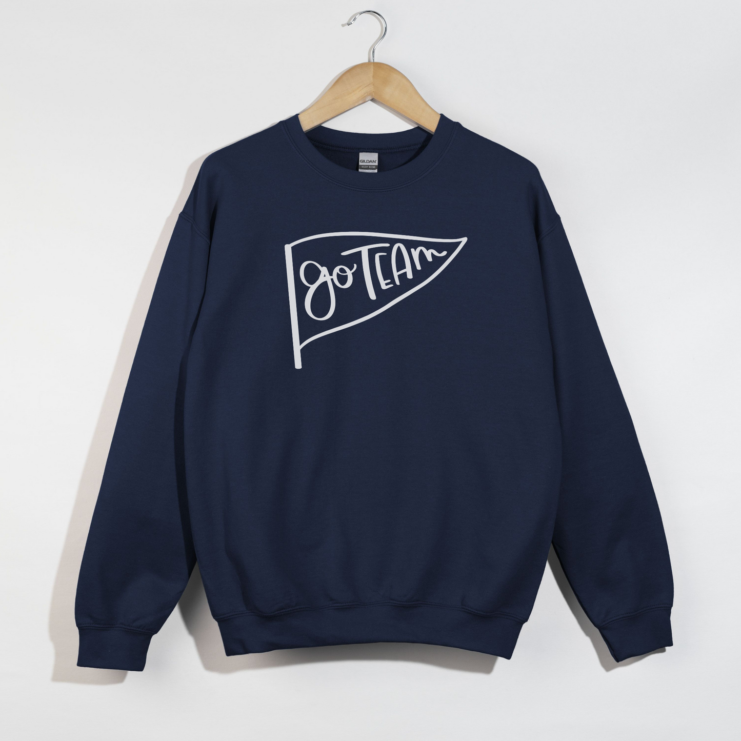 Go Team Pennant -- Gameday Spirit Crewneck Sweatshirt