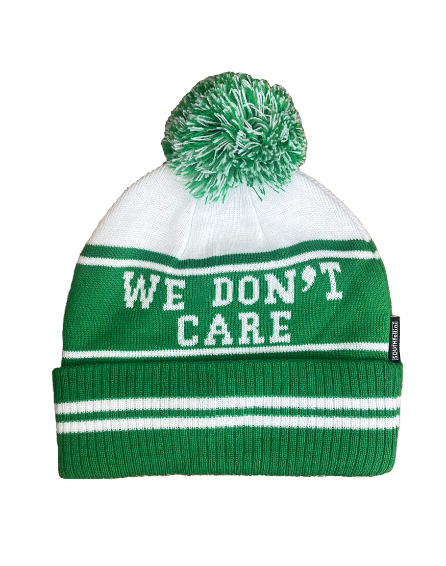 No One Likes Us, We Don't Care — Eagles Beanie in White