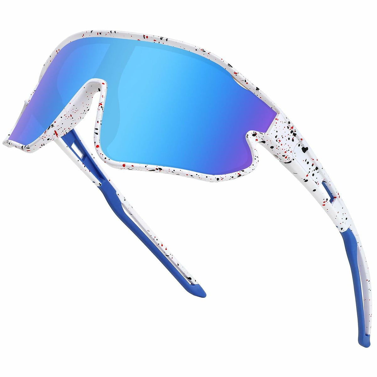 Marida Kids UV400 Baseball Sunglasses, White and Blue
