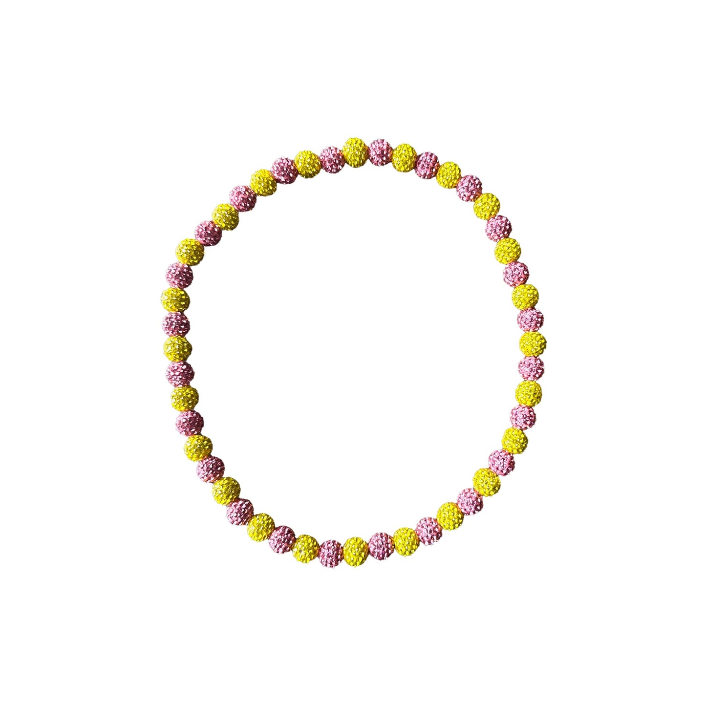 RAD - Bling Bead Necklace (Pink/Yellow)