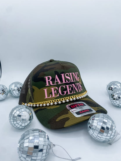 Raising Legends Pink Camo -- Trucker Hat