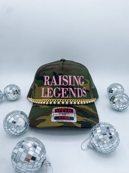 Raising Legends Pink Camo -- Trucker Hat