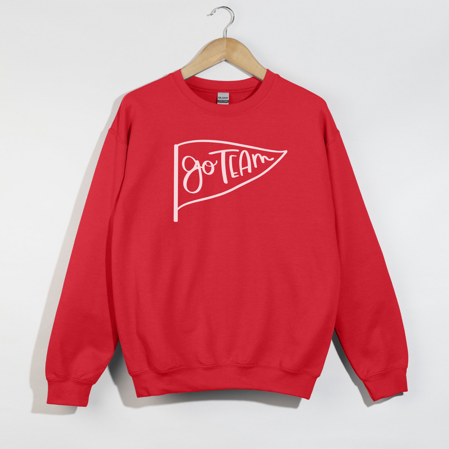 Go Team Pennant -- Gameday Spirit Crewneck Sweatshirt