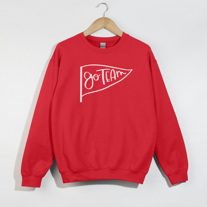 Go Team Pennant -- Gameday Spirit Crewneck Sweatshirt
