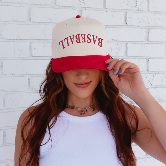 Baseball Upside Down Trucker Hat -- Throwback Style