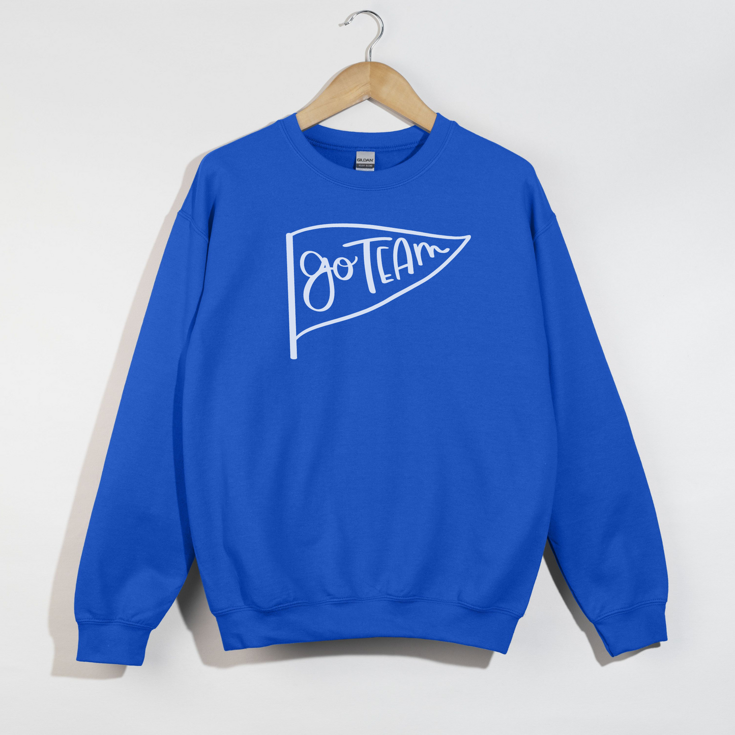 Go Team Pennant -- Gameday Spirit Crewneck Sweatshirt