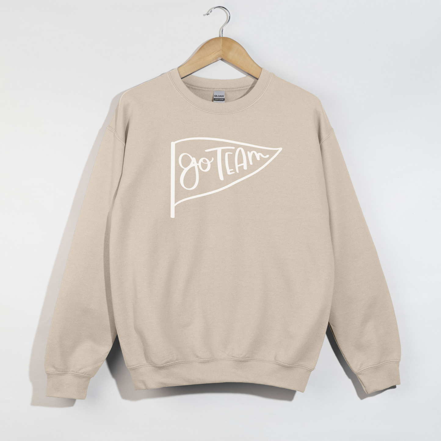 Go Team Pennant -- Gameday Spirit Crewneck Sweatshirt