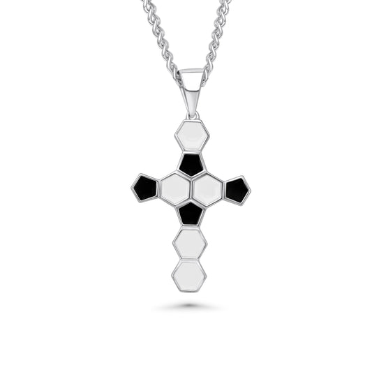 Soccer Ball Cross Necklace