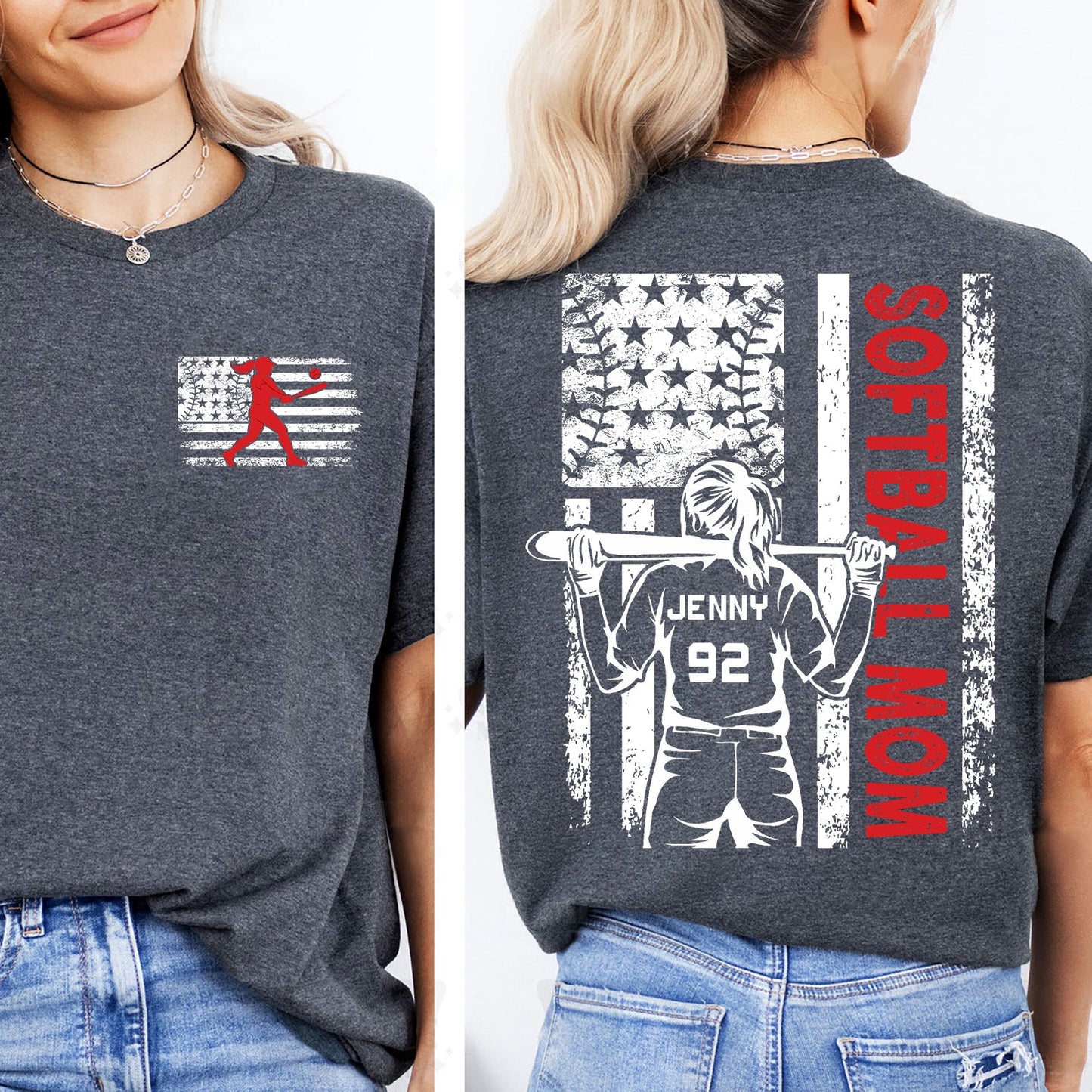 Softball Vintage Raglan Hoodie -- Cloud Black