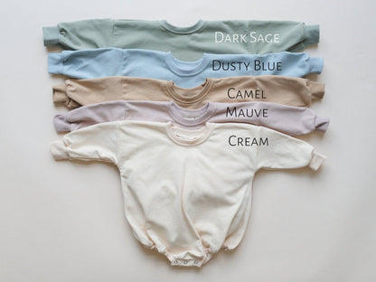 Sunday Funday Football Sweatshirt Romper -- Multiple Colors