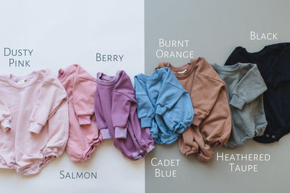 Sunday Funday Football Sweatshirt Romper -- Multiple Colors