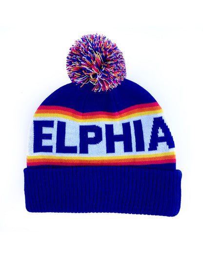 Philadelphia Sunrise Blue Beanie — Philly Fan Winter Accessory
