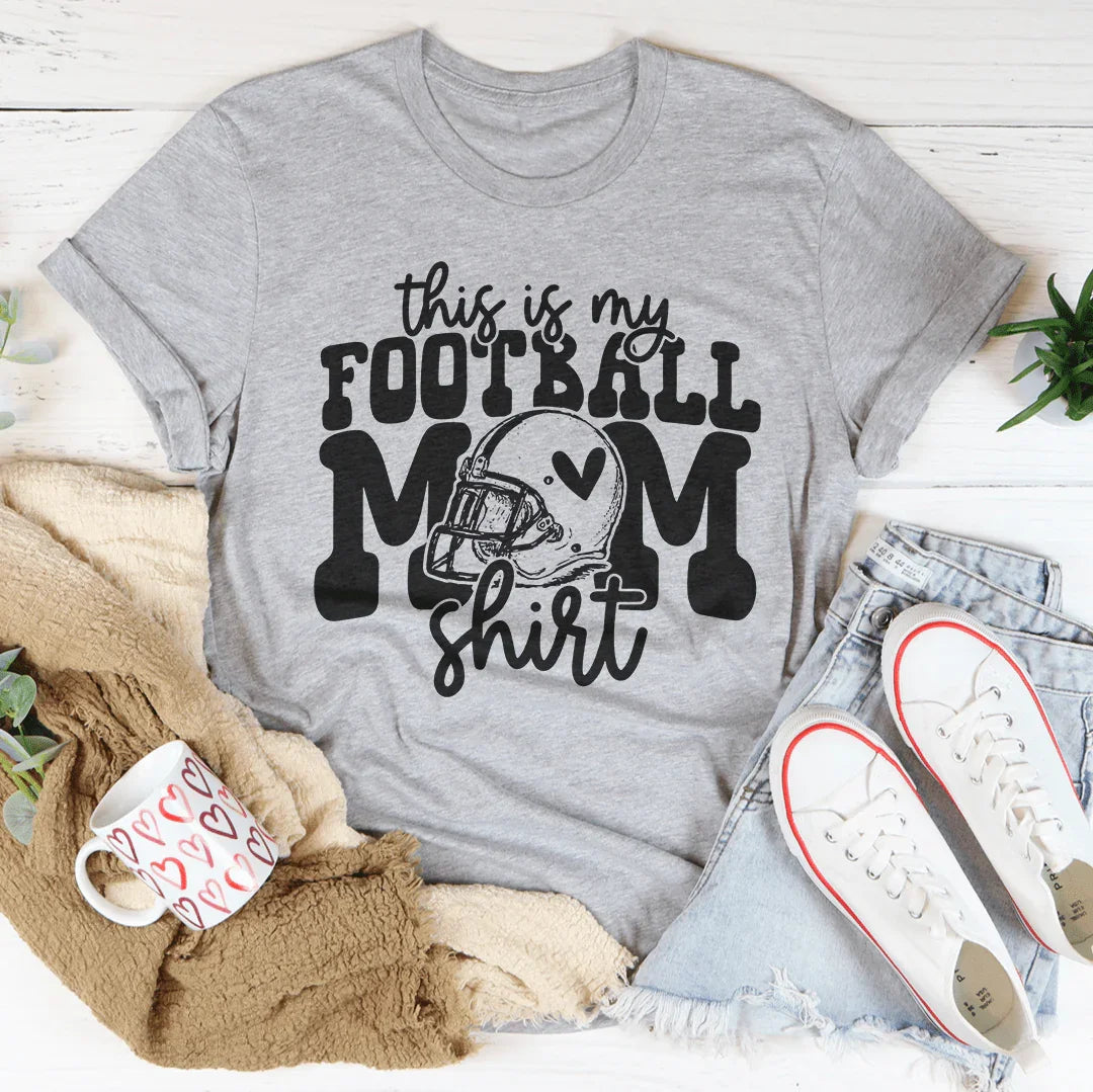 This Is My Football Mom Shirt -- Graphic Tee