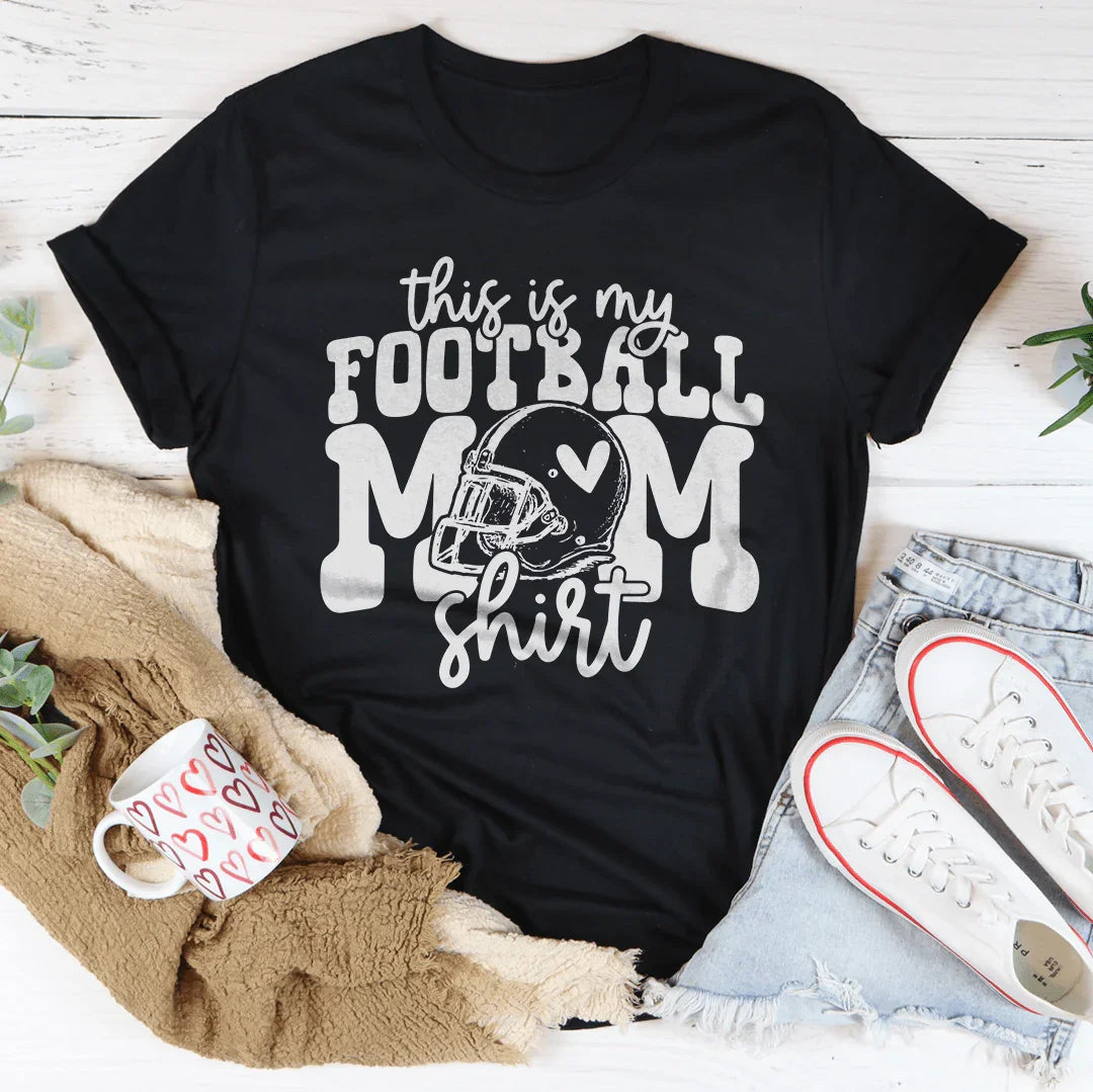 This Is My Football Mom Shirt -- Graphic Tee