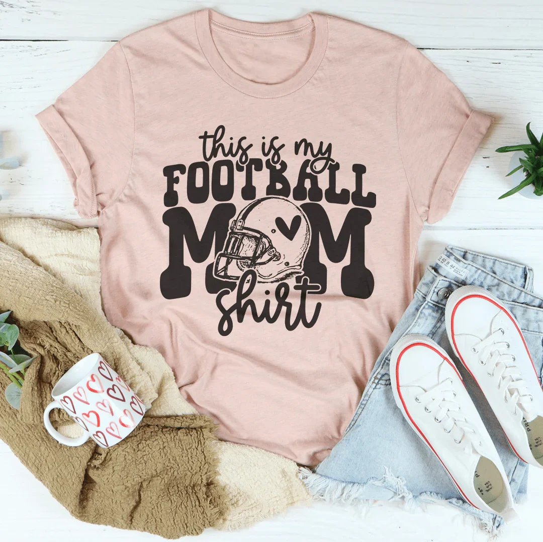 This Is My Football Mom Shirt -- Graphic Tee