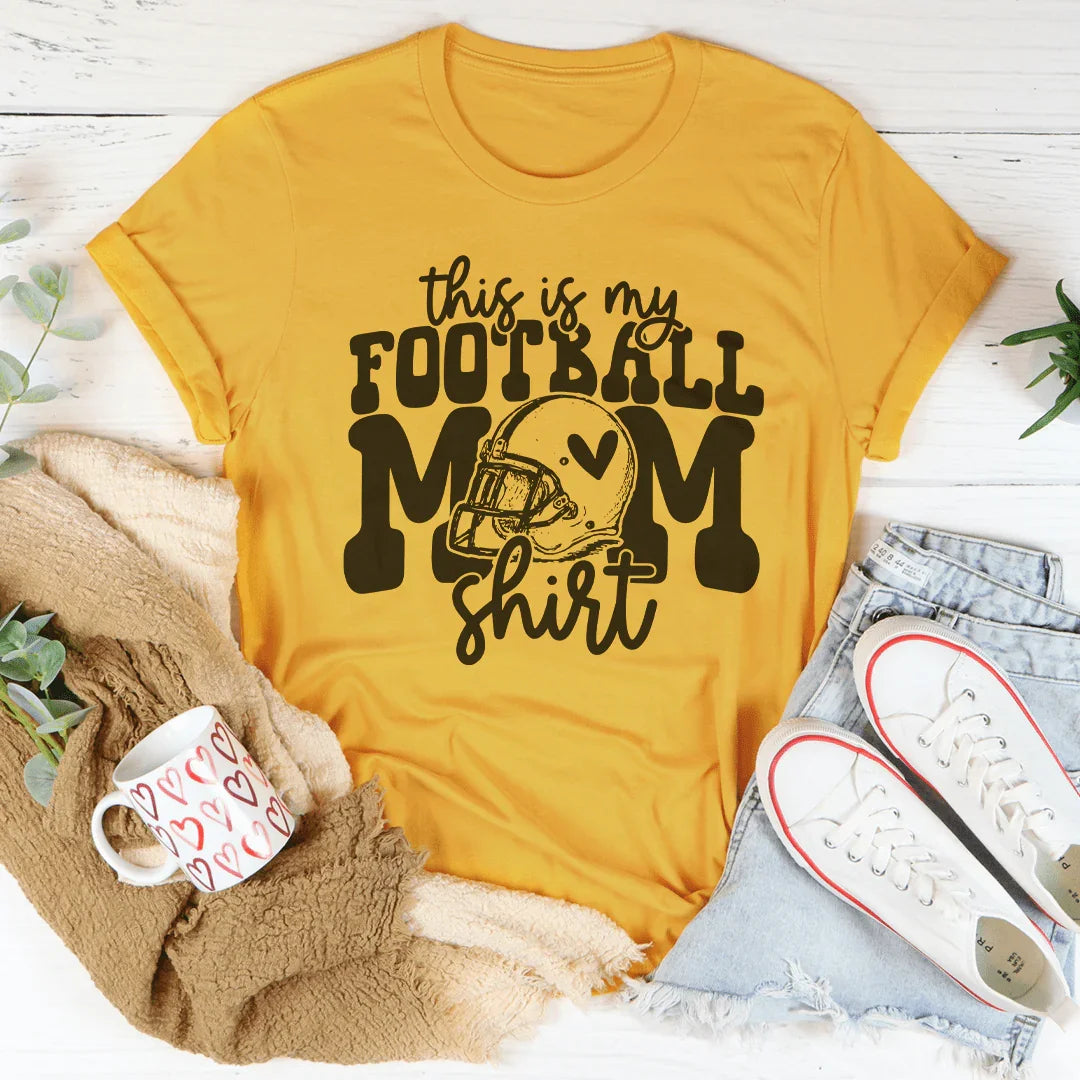 This Is My Football Mom Shirt -- Graphic Tee