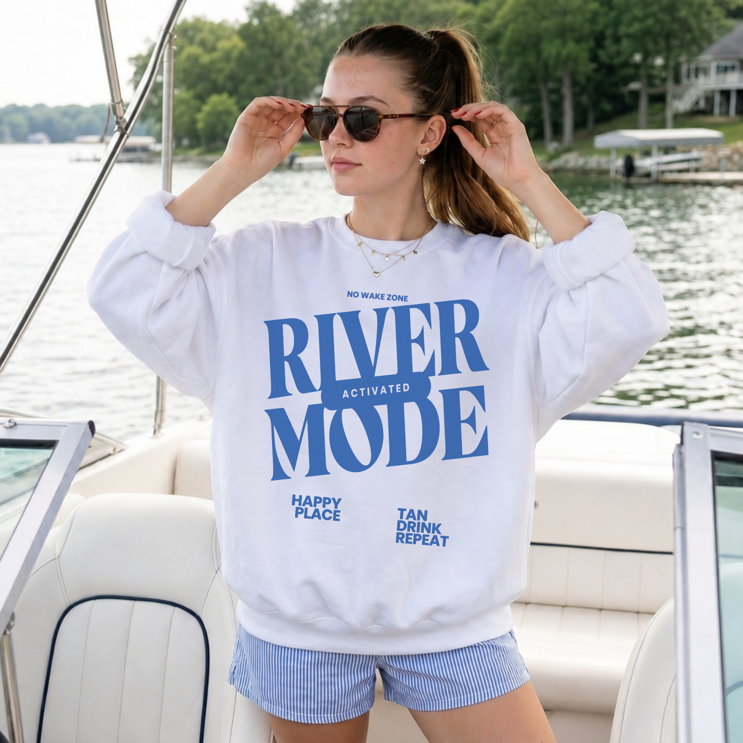 River Mode Activated -- Crewneck Sweatshirt
