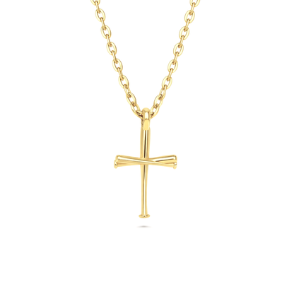 Baseball Bat Cross Necklace (Youth)
